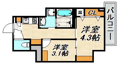 エヌエムスワサントアン 間取り図