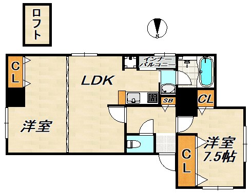 サンビルダー板宿 間取り図