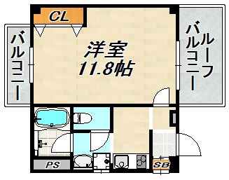 グラッチェ河昌 間取り図