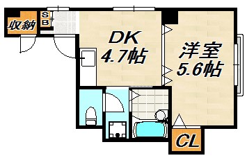 イースト西代 間取り図