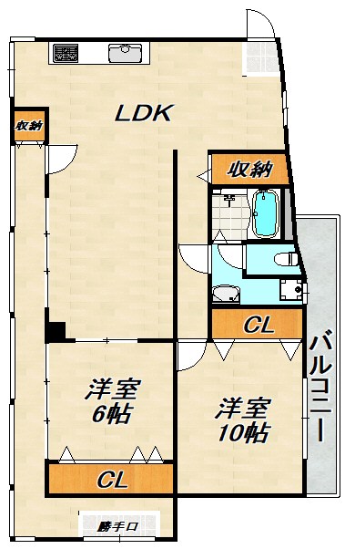 ラムール五位ノ池 間取り図