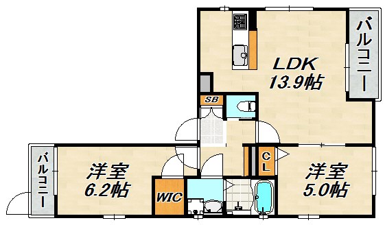 グルーブメゾン8 間取り図