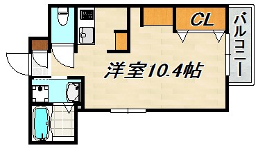 エヌエムサンカンテキャトフＢ棟 間取り図