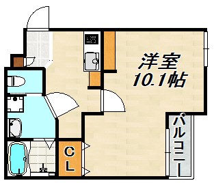 エヌエムサンカンテキャトフＢ棟 間取り図
