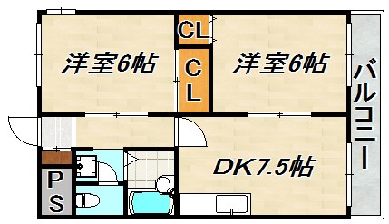 ハイライフ雲雀ヶ丘 間取り図