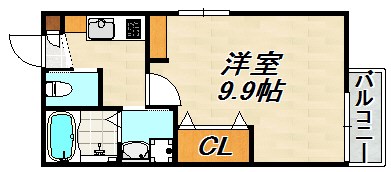 エヌエムサンカンテキャトフＢ棟 間取り図