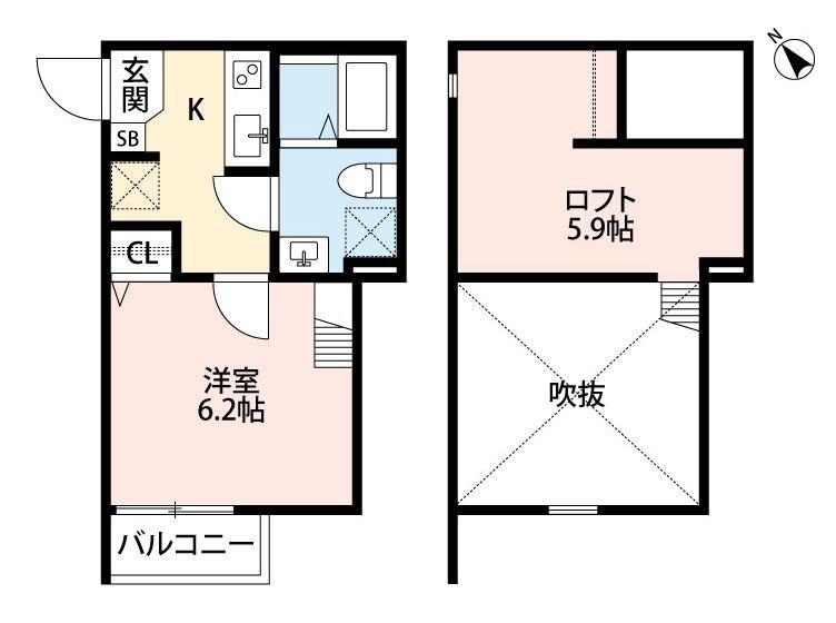SkyGrace御蔵通 間取り図