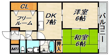 ハビット鷹羽 間取り図