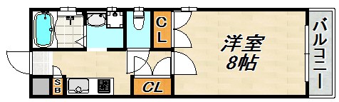 Ｈ.Ｃフラッツ月見山Ⅱ 間取り図
