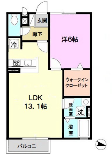 ガーデンコート車 間取り図