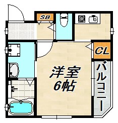 KARIN蓮宮通 間取り図