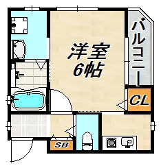KARIN蓮宮通 間取り図