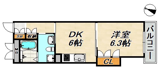 パークコート離宮前 間取り図