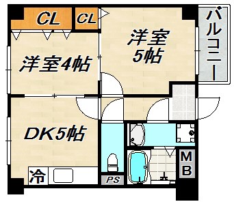 グレイスハイツ東須磨 間取り図