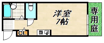 M`S　GARDEN鈴蘭台 間取り図