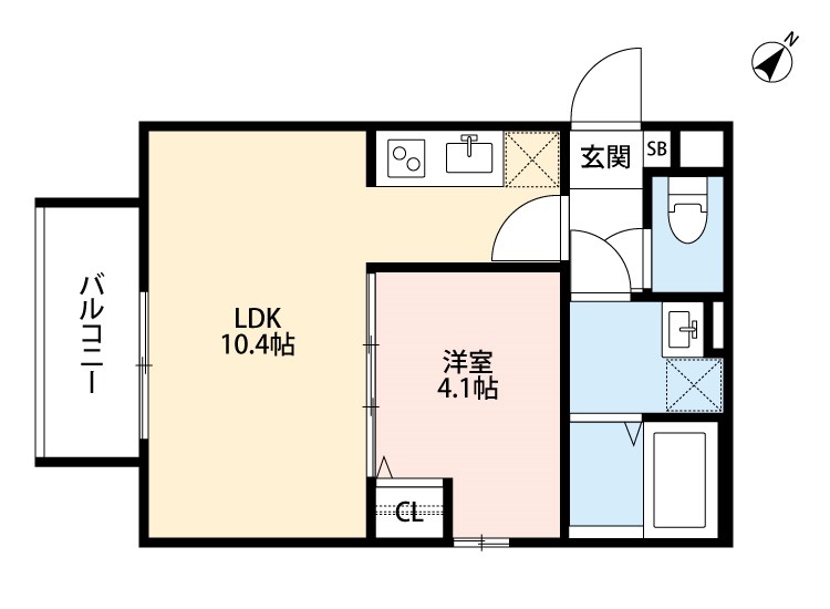 久保町アパートメント 間取り図