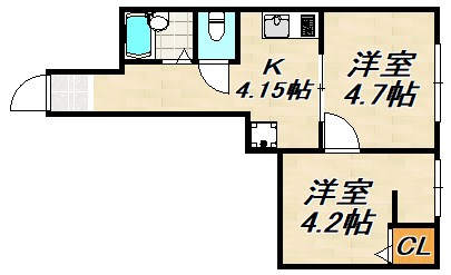 カルモハイツ 間取り図