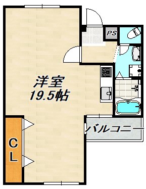 桂尾山サンハイツ 間取り図
