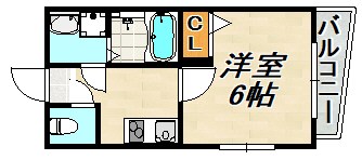 シャトーブリックⅠ棟 間取り図