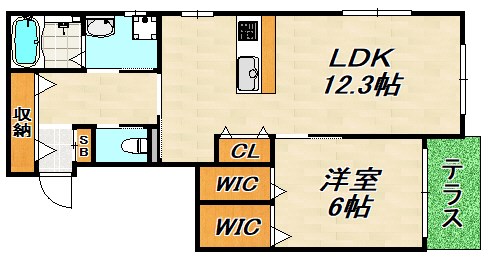 トロワ・レブローニュ 間取り図