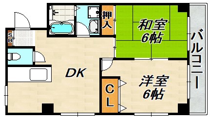 アエリエ上池田 間取り図