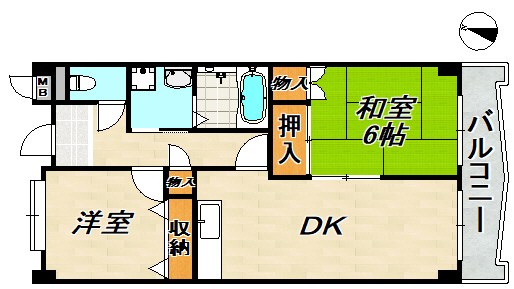 ガーデンコート楠ヶ丘 間取り図