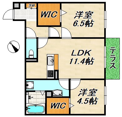 タウンコート 間取り図