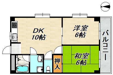 ハイツ菊水 間取り図