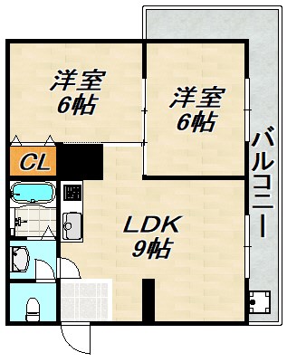 ダイバーシティ神戸長田 間取り図