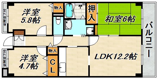 シティ南落合 間取り図