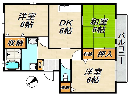 フレマリール白川台 間取り図