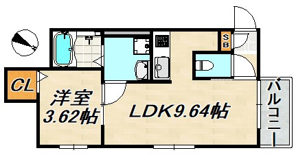 REGALEST長田Ⅰ 間取り図