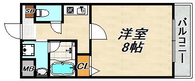 クレアドル須磨 間取り図