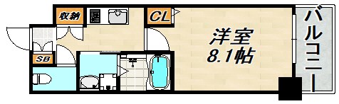 デコール神戸Ⅱ 間取り図