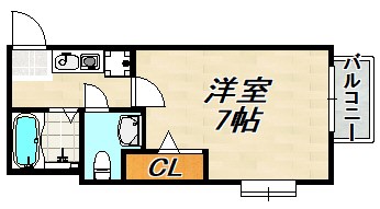 アメニティハイツ須磨寺 間取り