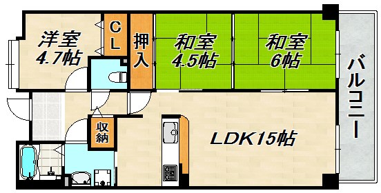 高倉山ハイツ 間取り図