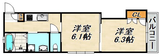 パークコート離宮前 間取り図