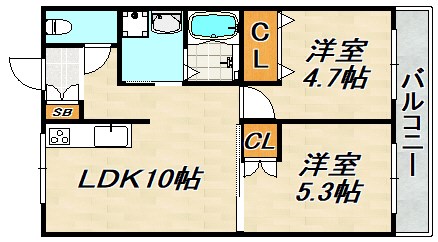 セイシェル長田山手 間取り図