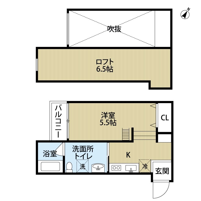 プログレス鷹取 間取り図
