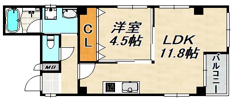 オルテンジア須磨 間取り図