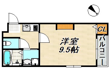 エヌエムサンカンテキャトフD棟 間取り図