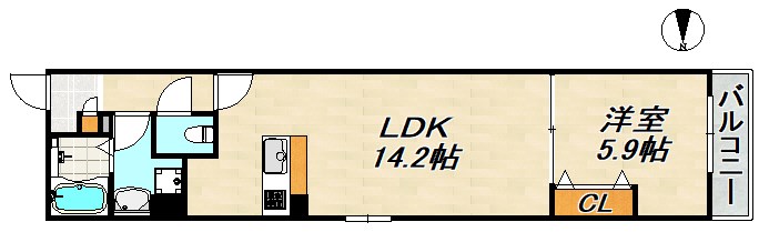 エルデ神戸 間取り図