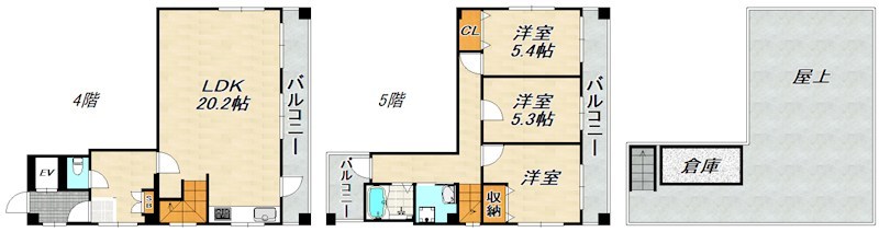 ゴールドウッズ新長田 間取り図
