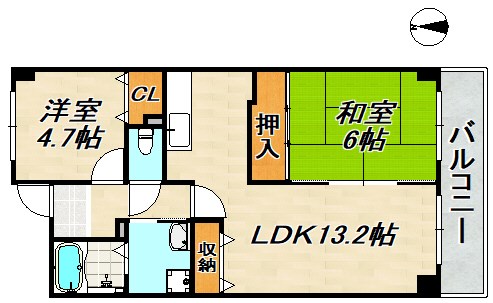 デルフィオーレ須磨 間取り図