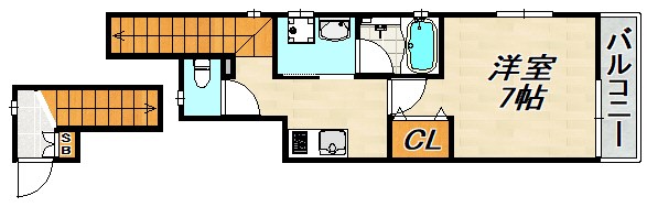 アクシア須磨浦通2 間取り図