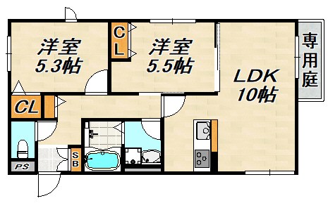 ペイ・ヴィラージュ 間取り図