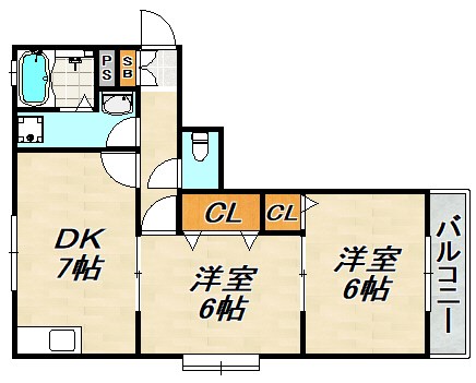 ピボットハイムB 間取り図