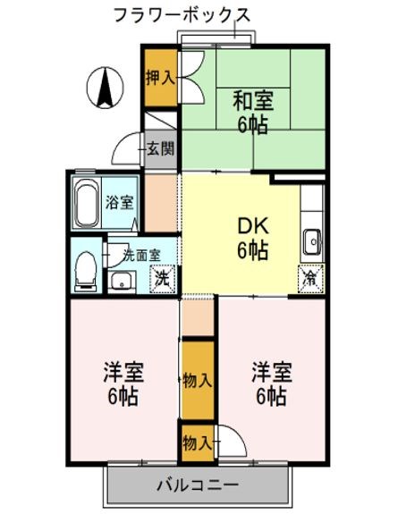 セジュール東落合 間取り図