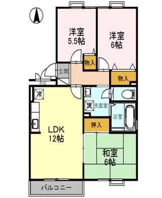 ウエストアヴェニュー 間取り図