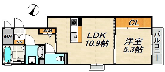 ラメゾンアンソレイエ板宿 間取り図